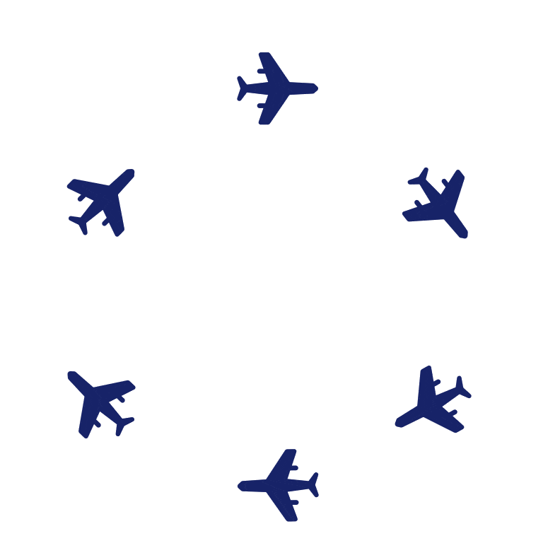 Loading animation of airplane